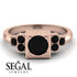 Square Black Diamond Engagement Ring - Samara No. 38 image 2