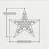 Star Stud Black Diamond Earrings - Star No. 8 image 4