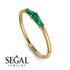 Thin Baguette Emerald Ring - Julianna No. 4 image 6