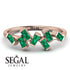 Thin Baguette Emerald Ring - Juliette No. 5 image 6