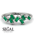 Thin Baguette Emerald Ring - Juliette No. 6 image 6