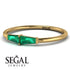 Thin Baguette Emerald Ring - Julianna No. 4 image 3