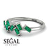 Thin Baguette Emerald Ring - Juliette No. 6 image 3