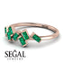 Thin Baguette Emerald Ring - Juliette No. 5 image 3