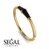 Thin Baguette Black Diamond Ring - Julianna No. 7 image 6