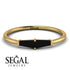 Thin Baguette Black Diamond Ring - Julianna No. 7 image 2