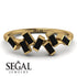 Thin Baguette Black Diamond Ring - Juliette No. 7 image 6