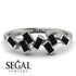 Thin Baguette Black Diamond Ring - Juliette No. 9 image 6