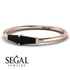 Thin Baguette Black Diamond Ring - Julianna No. 8 image 3