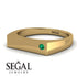 Thin Signature Band With Emerald - Norah No. 4 image 3