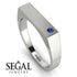 Thin Signature Band With Sapphire - Norah No. 15 image 2