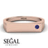 Thin Signature Band With Sapphire - Norah No. 14 image 6