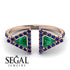 Triangle Emerald Open Ring - Nevaeh No. 65 image 10