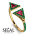 Triangle Ruby Open Ring - Nevaeh No. 25 image 2