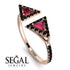 Triangle Ruby Open Ring - Nevaeh No. 41 image 2