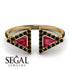 Triangle Ruby Open Ring - Nevaeh No. 40 image 10