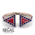 Triangle Ruby Open Ring - Nevaeh No. 71 image 10