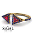 Triangle Ruby Open Ring - Nevaeh No. 70 image 3