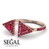 Triangle Ruby Open Ring - Nevaeh No. 56 image 3