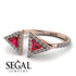Triangle Ruby Open Ring - Nevaeh No. 11 image 3