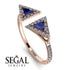 Triangle Sapphire Open Ring - Nevaeh No. 14 image 2