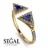 Triangle Sapphire Open Ring - Nevaeh No. 13 image 2