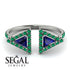 Triangle Sapphire Open Ring - Nevaeh No. 30 image 10