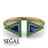 Triangle Sapphire Open Ring - Nevaeh No. 28 image 10