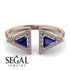 Triangle Sapphire Open Ring - Nevaeh No. 14 image 10