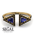 Triangle Sapphire Open Ring - Nevaeh No. 43 image 10