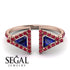 Triangle Sapphire Open Ring - Nevaeh No. 59 image 10