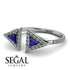 Triangle Sapphire Open Ring - Nevaeh No. 15 image 3