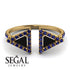Triangle Black Diamond Open Ring - Nevaeh No. 67 image 10