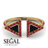 Triangle Black Diamond Open Ring - Nevaeh No. 52 image 10