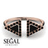 Triangle Black Diamond Open Ring - Nevaeh No. 38 image 10