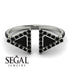 Triangle Black Diamond Open Ring - Nevaeh No. 39 image 10