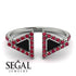 Triangle Black Diamond Open Ring - Nevaeh No. 54 image 10