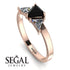 Triangle Black Diamond Engagement Ring - Molly No. 8 image 10