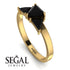 Triangle Black Diamond Engagement Ring - Molly No. 37 image 10