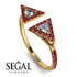 Triangle Diamond Open Ring - Nevaeh No. 46 image 2