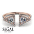 Triangle Diamond Open Ring - Nevaeh No. 2 image 10