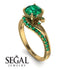 Twist Shank Emerald Engagement Ring - Maria No. 19 image 10