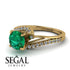 Twist Shank Emerald Engagement Ring - Maria No. 4 image 3