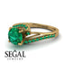 Twist Shank Emerald Engagement Ring - Maria No. 19 image 3