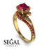 Twist Shank Ruby Engagement Ring - Maria No. 55 image 10