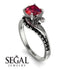 Twist Shank Ruby Engagement Ring - Maria No. 42 image 10
