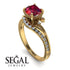Twist Shank Ruby Engagement Ring - Maria No. 10 image 10