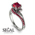 Twist Shank Ruby Engagement Ring - Maria No. 57 image 10