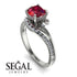 Twist Shank Ruby Engagement Ring - Maria No. 12 image 10