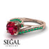 Twist Shank Ruby Engagement Ring - Maria No. 26 image 3